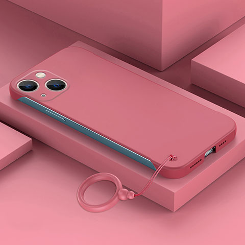 Custodia Plastica Rigida Senza Cornice Cover Opaca per Apple iPhone 14 Rosso