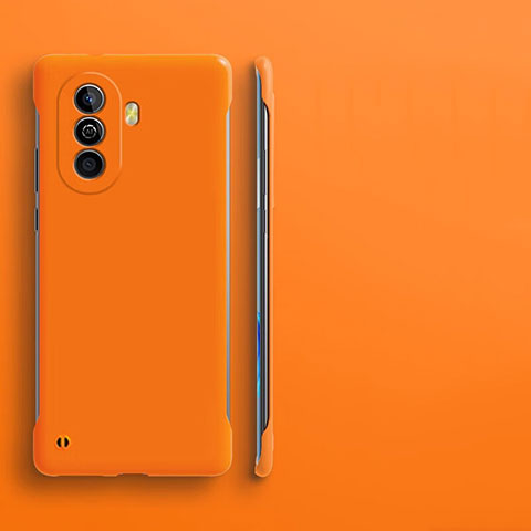 Custodia Plastica Rigida Senza Cornice Cover Opaca per Huawei Nova Y70 Plus Arancione