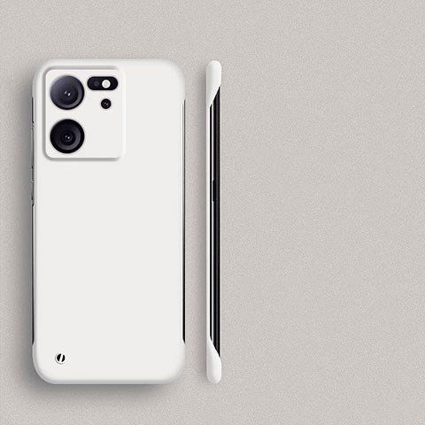 Custodia Plastica Rigida Senza Cornice Cover Opaca per Xiaomi Mi 13T 5G Bianco