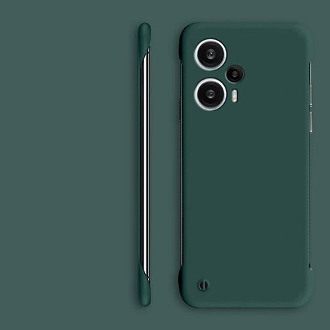 Custodia Plastica Rigida Senza Cornice Cover Opaca per Xiaomi Poco F5 5G Verde
