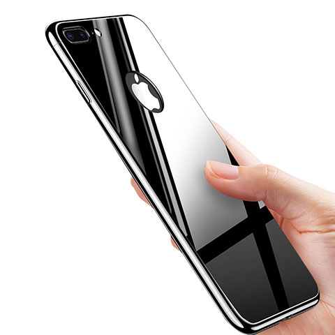 Custodia Plastica Rigida Specchio M01 per Apple iPhone 8 Plus Nero