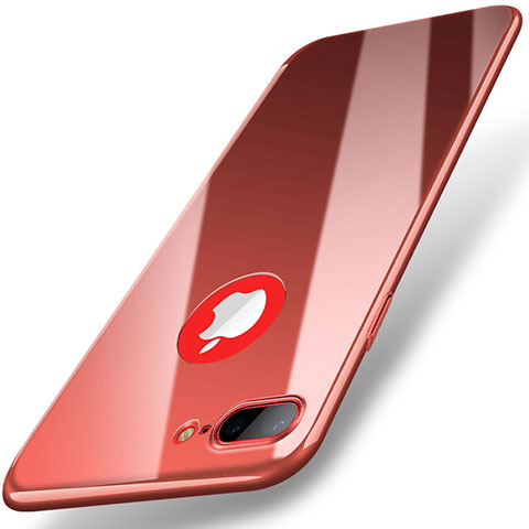 Custodia Plastica Rigida Specchio per Apple iPhone 8 Plus Rosso