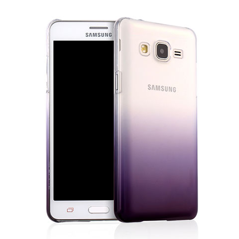 Custodia Plastica Trasparente Rigida Sfumato per Samsung Galaxy On5 Pro Viola