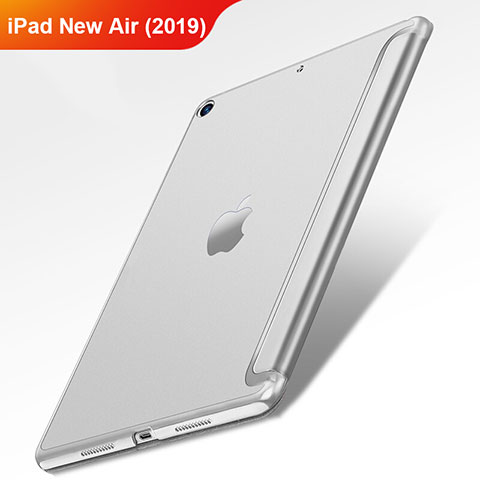 Custodia Portafoglio In Pelle con Stand L01 per Apple iPad Air 3 Argento