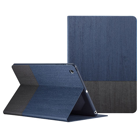 Custodia Portafoglio In Pelle con Stand L02 per Apple iPad Mini 3 Blu