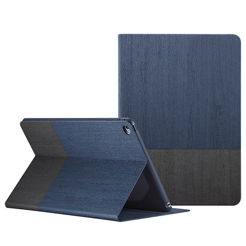 Custodia Portafoglio In Pelle con Stand L02 per Apple iPad Mini 4 Blu