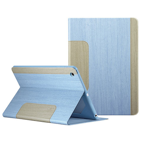 Custodia Portafoglio In Pelle con Stand L03 per Apple iPad Mini 3 Cielo Blu