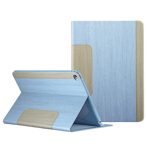 Custodia Portafoglio In Pelle con Stand L03 per Apple iPad Mini 4 Cielo Blu