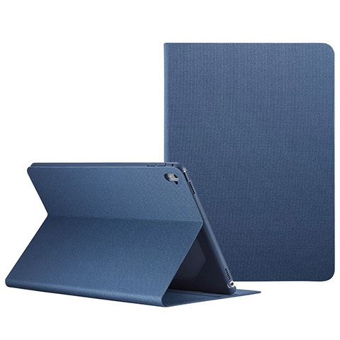 Custodia Portafoglio In Pelle con Stand L04 per Apple iPad Pro 9.7 Blu