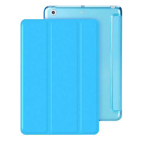 Custodia Portafoglio In Pelle con Stand per Apple iPad Mini 2 Cielo Blu