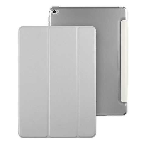 Custodia Portafoglio In Pelle con Stand per Apple iPad Mini 4 Grigio