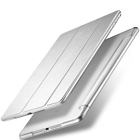 Custodia Portafoglio In Pelle con Stand per Apple New iPad 9.7 (2018) Argento