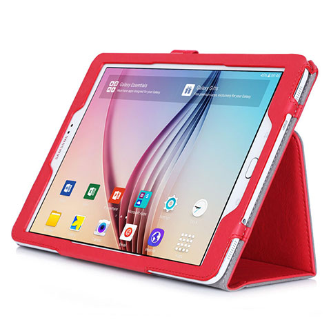 Custodia Portafoglio In Pelle con Stand per Samsung Galaxy Tab S2 9.7 SM-T810 SM-T815 Rosso