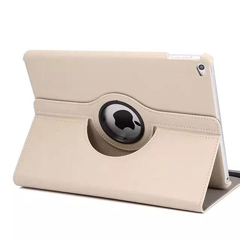 Custodia Portafoglio In Pelle con Supporto Girevole per Apple iPad Mini 4 Oro Rosa