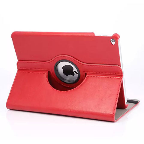 Custodia Portafoglio In Pelle con Supporto Girevole per Apple iPad Mini 4 Rosso