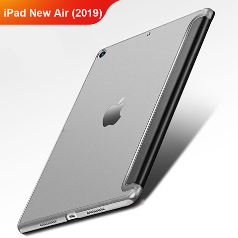 Custodia Portafoglio In Pelle con Supporto L01 per Apple iPad New Air (2019) 10.5 Nero