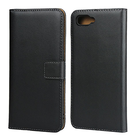 Custodia Portafoglio In Pelle con Supporto L01 per Oppo RX17 Neo Nero