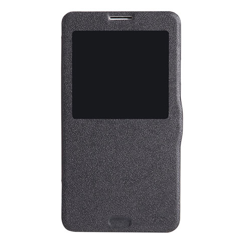 Custodia Portafoglio In Pelle con Supporto L01 per Samsung Galaxy Note 3 N9000 Nero
