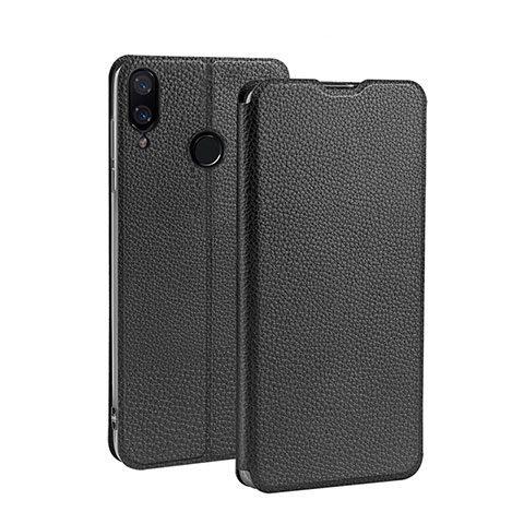 Custodia Portafoglio In Pelle con Supporto L01 per Xiaomi Redmi 7 Nero