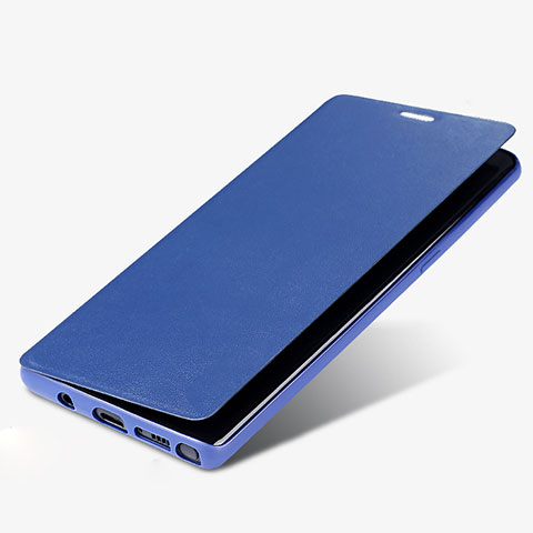 Custodia Portafoglio In Pelle con Supporto L03 per Samsung Galaxy Note 8 Blu