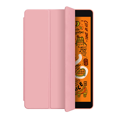 Custodia Portafoglio In Pelle con Supporto L04 per Apple iPad Mini 5 (2019) Oro Rosa