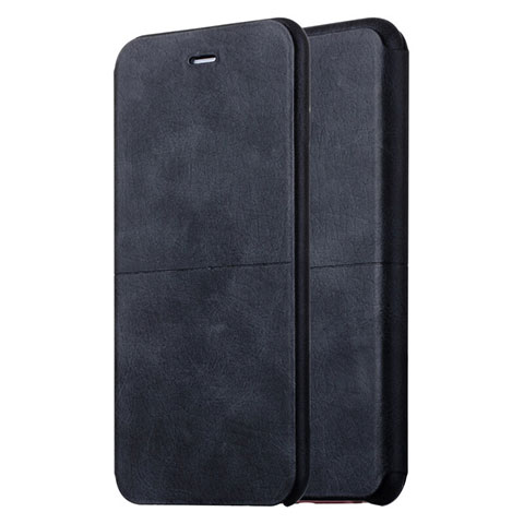 Custodia Portafoglio In Pelle con Supporto L04 per Apple iPhone 6 Nero