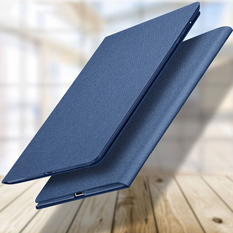 Custodia Portafoglio In Pelle con Supporto L04 per Apple New iPad 9.7 (2018) Blu