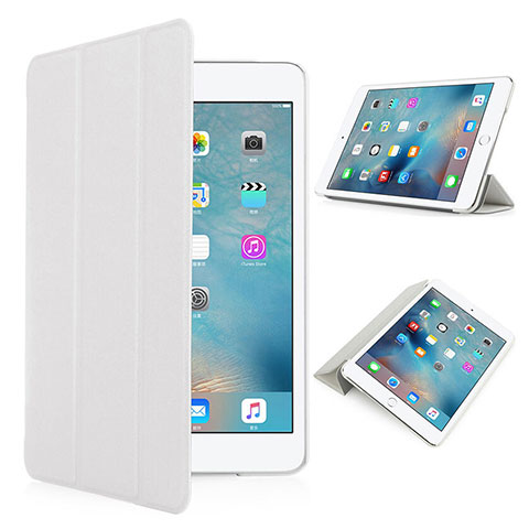 Custodia Portafoglio In Pelle con Supporto Opaca per Apple iPad Pro 9.7 Bianco