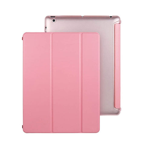 Custodia Portafoglio In Pelle con Supporto per Apple iPad 2 Rosa