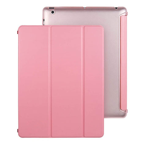 Custodia Portafoglio In Pelle con Supporto per Apple iPad 3 Rosa