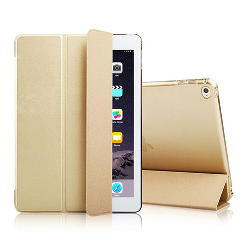 Custodia Portafoglio In Pelle con Supporto per Apple iPad Mini 4 Oro