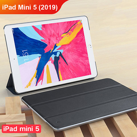 Custodia Portafoglio In Pelle con Supporto per Apple iPad Mini 5 (2019) Nero