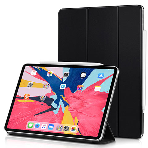 Custodia Portafoglio In Pelle con Supporto per Apple iPad Pro 11 (2018) Nero