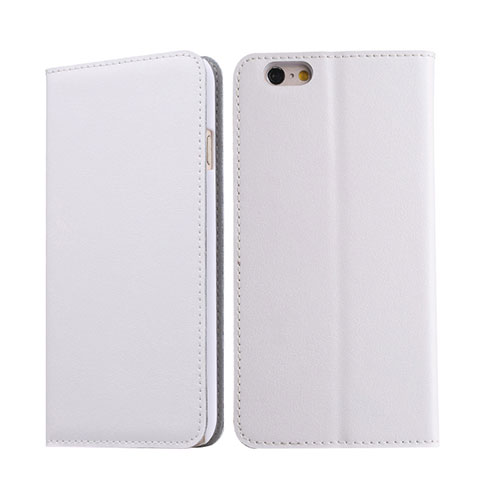 Custodia Portafoglio In Pelle con Supporto per Apple iPhone 6S Plus Bianco