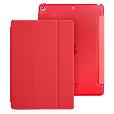 Custodia Portafoglio In Pelle con Supporto per Apple New iPad 9.7 (2017) Rosso