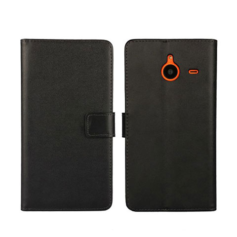 Custodia Portafoglio In Pelle con Supporto per Microsoft Lumia 640 XL Lte Nero