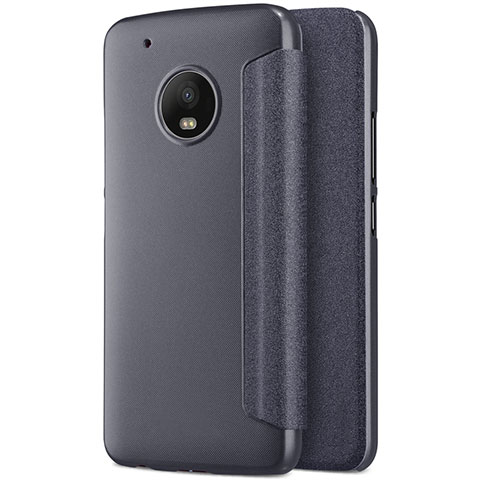 Custodia Portafoglio In Pelle con Supporto per Motorola Moto G5 Plus Nero