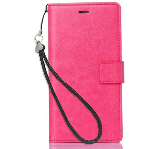 Custodia Portafoglio In Pelle con Supporto per Nokia 3.1 Plus Rosa Caldo