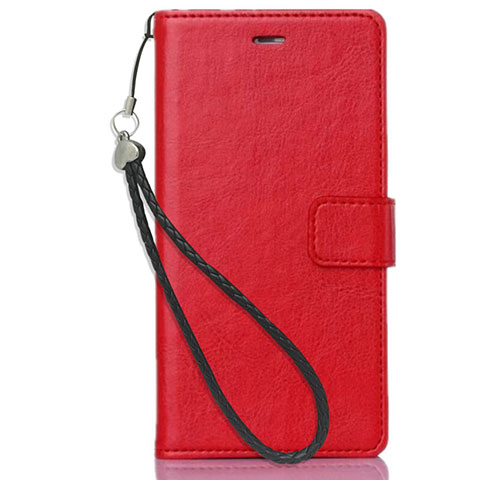 Custodia Portafoglio In Pelle con Supporto per Nokia X3 Rosso