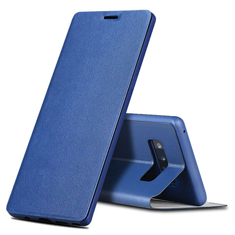 Custodia Portafoglio In Pelle con Supporto per Samsung Galaxy Note 8 Duos N950F Blu
