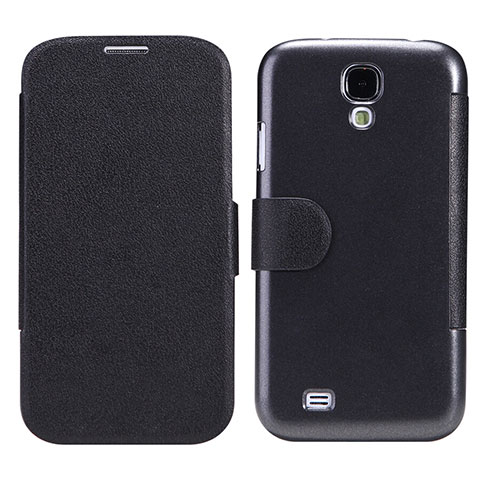 Custodia Portafoglio In Pelle con Supporto per Samsung Galaxy S4 i9500 i9505 Nero