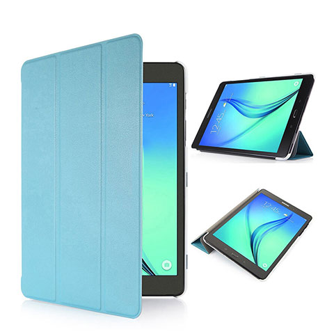 Custodia Portafoglio In Pelle con Supporto per Samsung Galaxy Tab S2 8.0 SM-T710 SM-T715 Cielo Blu