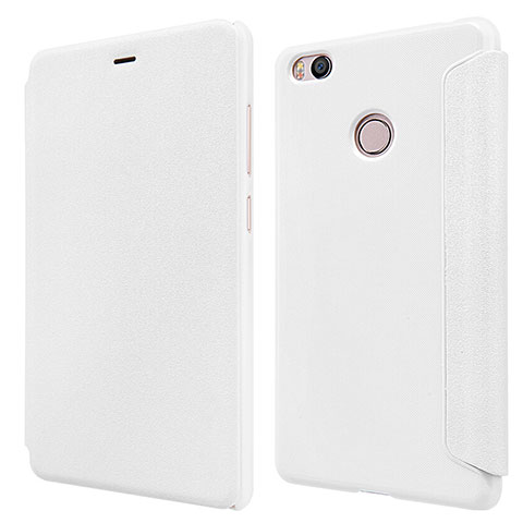 Custodia Portafoglio In Pelle con Supporto per Xiaomi Mi 4S Bianco