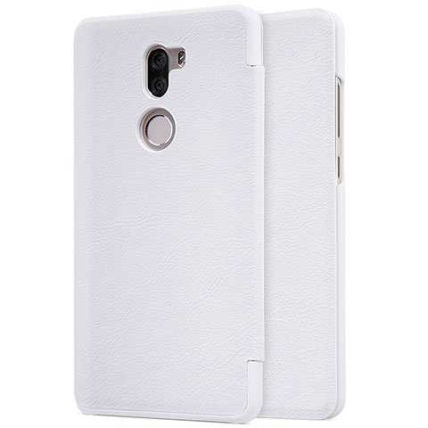 Custodia Portafoglio In Pelle con Supporto per Xiaomi Mi 5S Plus Bianco