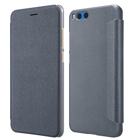 Custodia Portafoglio In Pelle con Supporto per Xiaomi Mi Note 3 Grigio