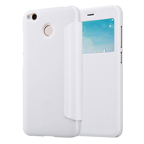 Custodia Portafoglio In Pelle con Supporto per Xiaomi Redmi 4X Bianco