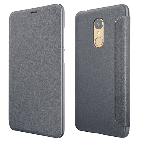 Custodia Portafoglio In Pelle con Supporto per Xiaomi Redmi 5 Nero