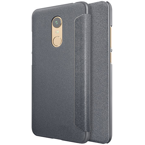 Custodia Portafoglio In Pelle con Supporto per Xiaomi Redmi 5 Plus Nero