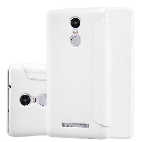 Custodia Portafoglio In Pelle con Supporto per Xiaomi Redmi Note 3 Pro Bianco