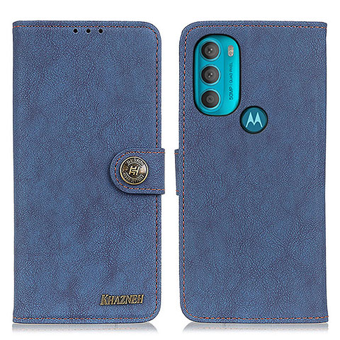 Custodia Portafoglio In Pelle Cover con Supporto A01D per Motorola Moto G71 5G Blu